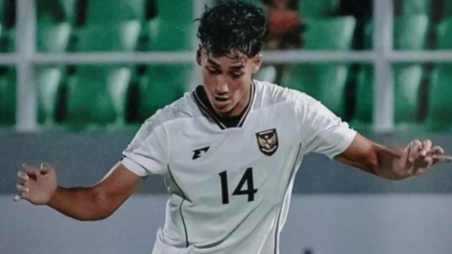 Penyerang Timnas Indonesia U-23, Rafael Struick gagal cetak gol ke gawang Laos. [Instagram]